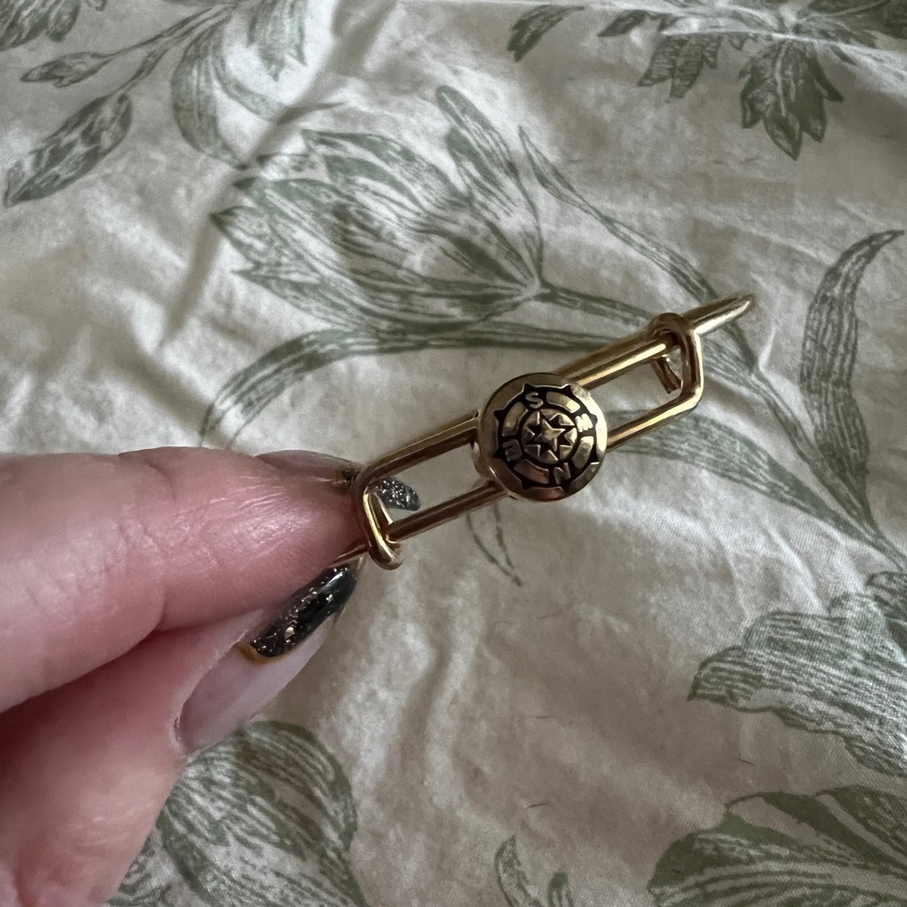Alex and Ani Compass Gold Charm Bangle